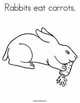 Coloring Pages Eat Rabbit Bunny Rabbits Carrots Carrot Eating Drawing Print Printable Kids Cute Noodle Twisty Popular Getdrawings Twistynoodle Coloringhome sketch template