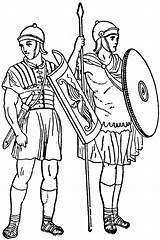 Roman Soldiers Clipart Soldier Empire Coloring Drawing Pages Warrior Cliparts Colouring Romans Rome Marching Crafts Chapter Ancient Etc Google Bible sketch template