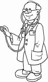 Doctor Coloring Doctors Colouring Drawing Pages Kid Clipart Drawings Cliparts Community sketch template