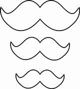 Mustache Template Sample Clipart Use sketch template