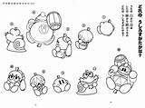 Kirby Coloring Pages Print Nintendo Colouring Rainbow Resort Psd Anime Popular Coloringhome Comments sketch template