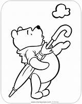 Pooh Winnie Pages Disneyclips Sunflower sketch template