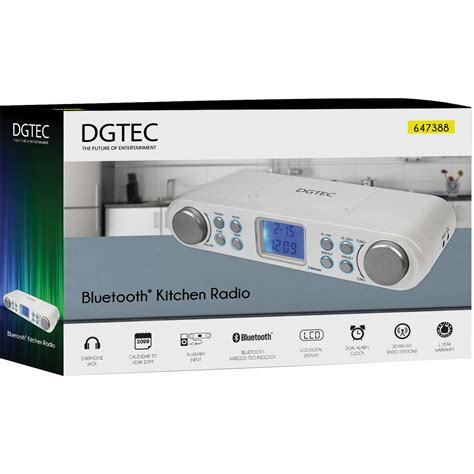 dgtec bluetooth kitchen radio big