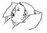 Coloring Yawning Coloringsun Sleepyhead Sleepy Because Educative sketch template
