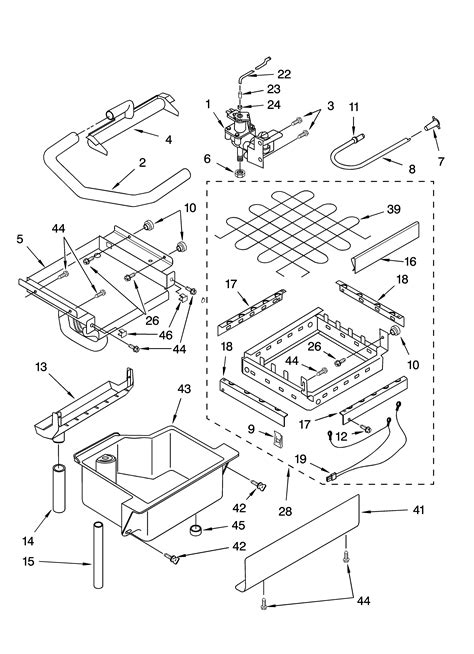 kitchenaid ice cube maker pump parts model kuisnrhs searspartsdirect