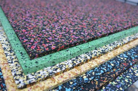 flecked coloured recycled rubber  mohawk group   surface