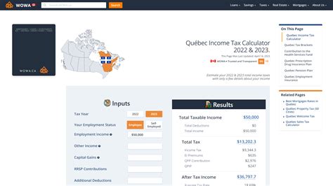 income tax calculator montreal canada qatax