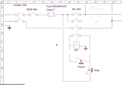 wire startstop  main contactor