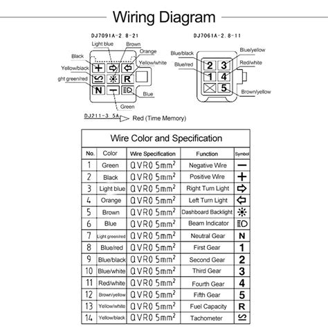 universal motorcycle speedometer wiring diagram general wiring diagram
