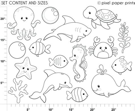 sea life coloring pages  preschool  getdrawings