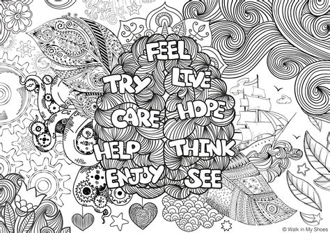 mental health coloring pages  printable coloring pages