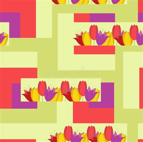 pattern stock vector illustration  flower seamless