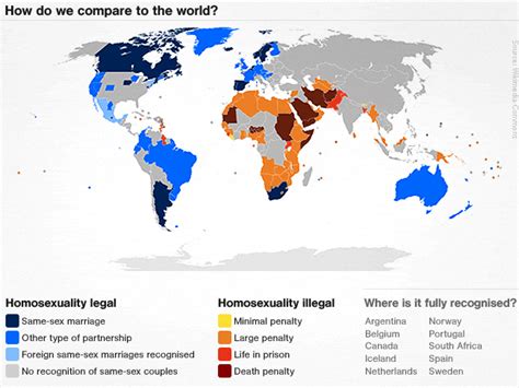 Relationships Are All Equal Map Of Gay Rights And Marriage