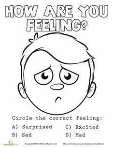 emotions coloring sheet  counseling ideas pinterest worksheets