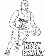 Kobe Bryant Kolorowanki Kolorowanka Koszykarz Lakers Michael Topcoloringpages Laker Athletes Lebron Druku sketch template