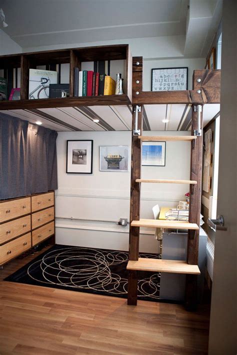 loft beds  desk turn  bedroom   efficient work station