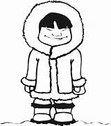 Inuit Coloring Smile Sweet Pages Eskimo Awesome Getcolorings Close Girl sketch template