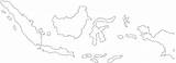 Indonesia Map Outline Peta Blank Garis Cities Pilih Papan sketch template