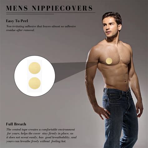 Cheerymagic 10 Pairs Men Nipple Guard Nipple Tape Pasties For Men
