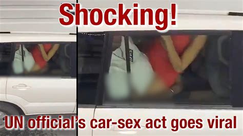 un sex scandal official filmed with alleged sex worker in back of car