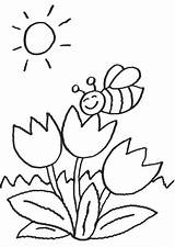 Ausmalbilder Blumen Ausmalen Biene Blume Malvorlage Malvorlagen Kinder Bienen Kostenlose Rosen Frühling Schmetterling Drucken Kindergarten Familie Blumenwiese Paveiksliukai Spring Ausmalbildervorlagen sketch template