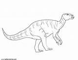 Iguanodon Coloring Pages Jurassic Fallen Kingdom Printable Kids Print sketch template