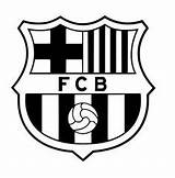 Barcelona Coloring Fc Pages Sticker Fotboll Soccer sketch template