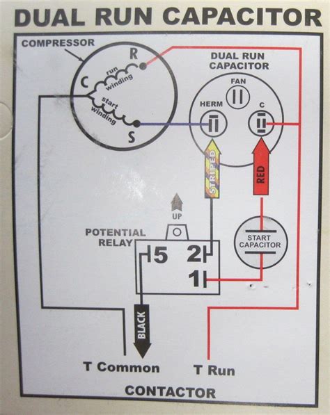 hvac capacitor wiring diagram