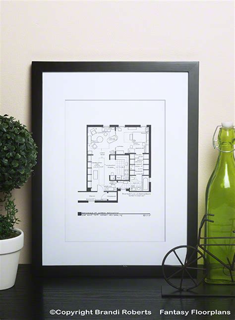 Buy Poster Of Carrie Bradshaw Apartment Layout