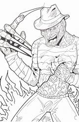 Freddy Coloring Krueger Pages Jason Drawing Halloween Color Colouring Hand Horror Adult Google Printable Voorhees Drawings Vs Zoeken Sheets Scary sketch template