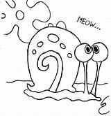 Snail Bottom Spongebob sketch template
