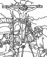 Coloring Crucifixion Jesus Pages Friday Crucified Tomb Good Drawing Getdrawings Crucifix Getcolorings Printable Empty Christ Print Color Colorings sketch template