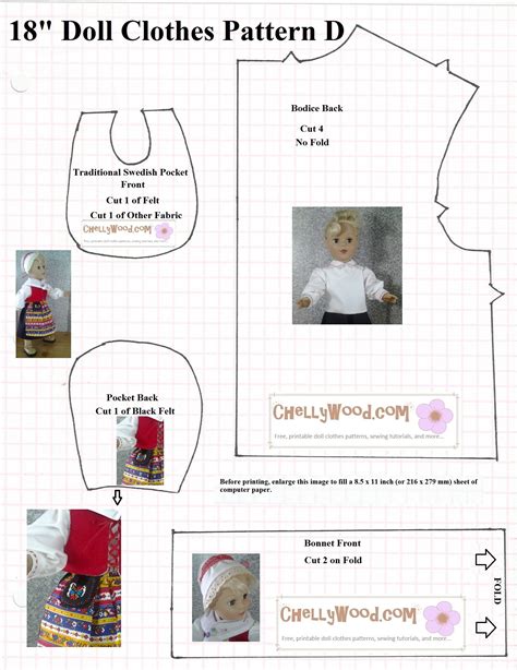 pattern page  doll clothes patterns