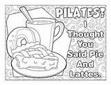 Coloring Coffee Pages Lattes Pie sketch template
