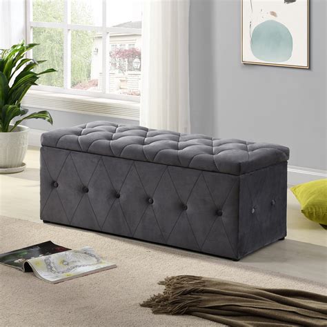 grey blanket box lawlors furniture flooring bedroom