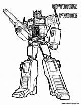 Coloring Optimus Prime Transformers Pages Printable sketch template