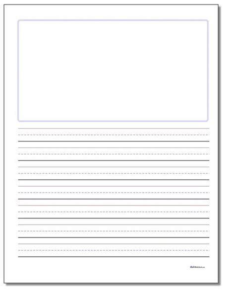 grade writing paper  picture box final draft anchor chart