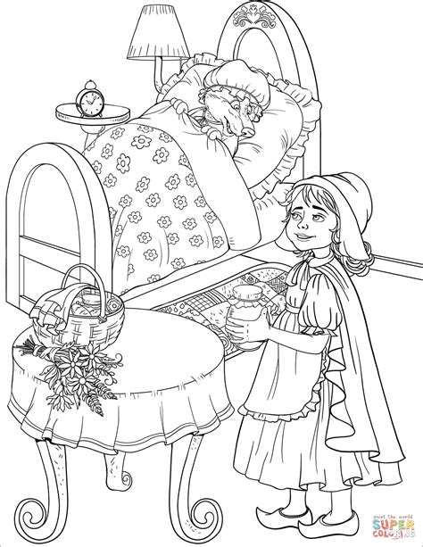 red riding hood coloring pages learny kids
