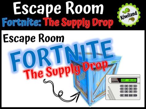 escape room fortnite the supply drop math mystery teaching resources