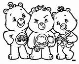 Coloring Pages Lot Care Bears Template sketch template