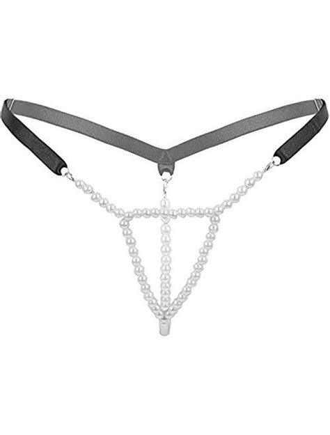Buy Lovesex Womens Sexy Micro Pearls G String Lingerie Thong Panty Sexy