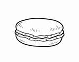Macaron Coloring Drawing Macaroons Pages Cheese Coloringcrew Template Colorear Dairy Desserts Drawings Getdrawings Gruyère Food sketch template