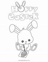Easter Coloring Pages Printable Hoppy sketch template