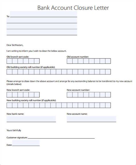 bank letter templates  sample  format