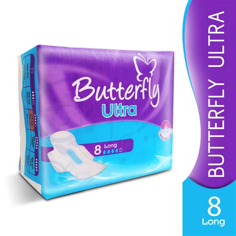 butterfly ultra thin economy pack sanitary packs long  pcs dawaaiwala