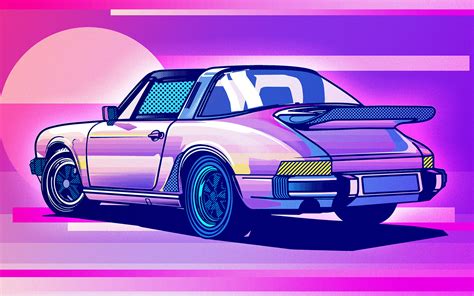 2880x1800 Porsche 911 Classic Illustration Macbook Pro