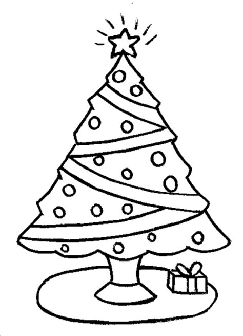 christmas tree coloring pages coloring home
