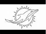 Dolphins Miami sketch template