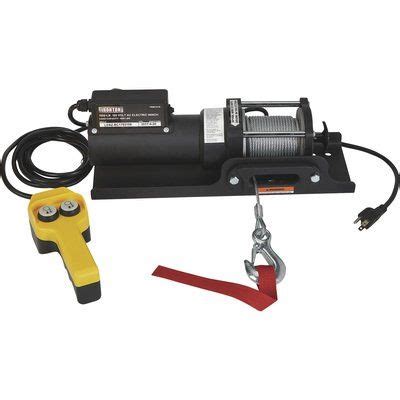 ironton  volt ac powered electric utility winch  lb capacity