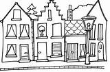 Coloring Houses Pages House Popular Kids sketch template